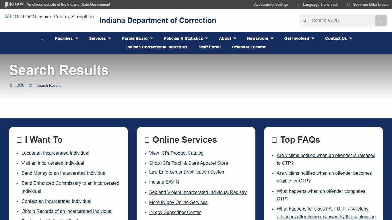 IDOC: Search Results